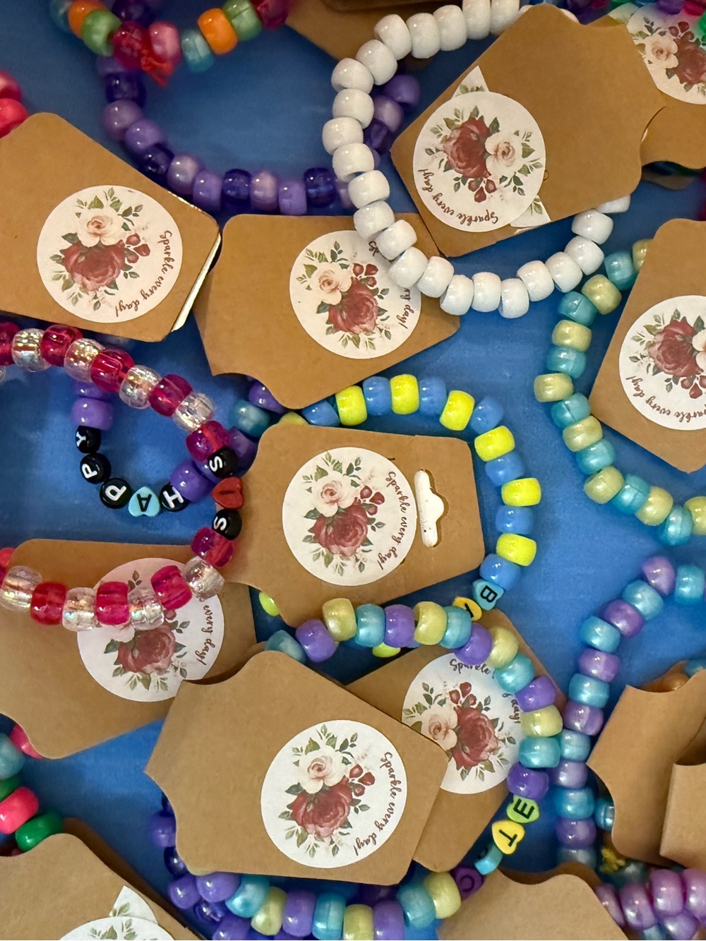 Handmade Multicolor Kids Beaded Bracelet - Assorted Colors